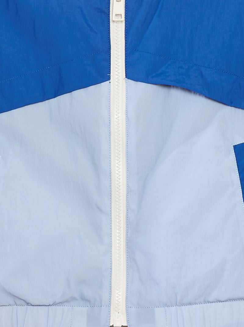 Giacca a vento double face bicolore BLU - Kiabi