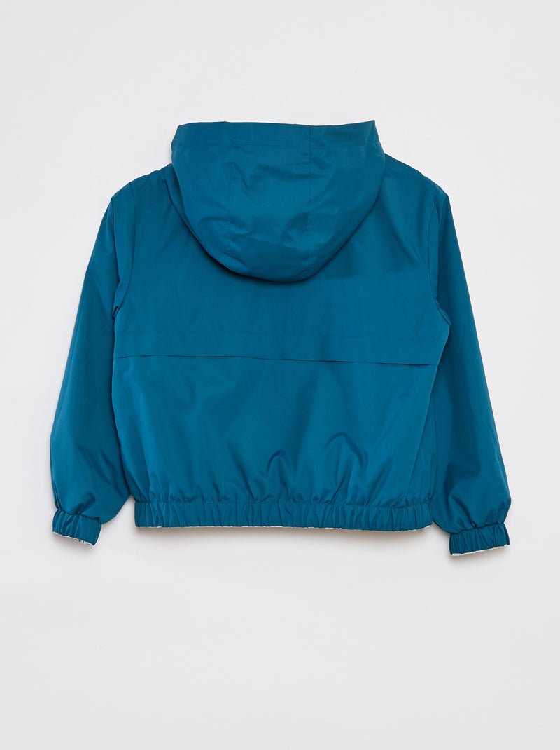 Giacca a vento double face bicolore VERDE - Kiabi