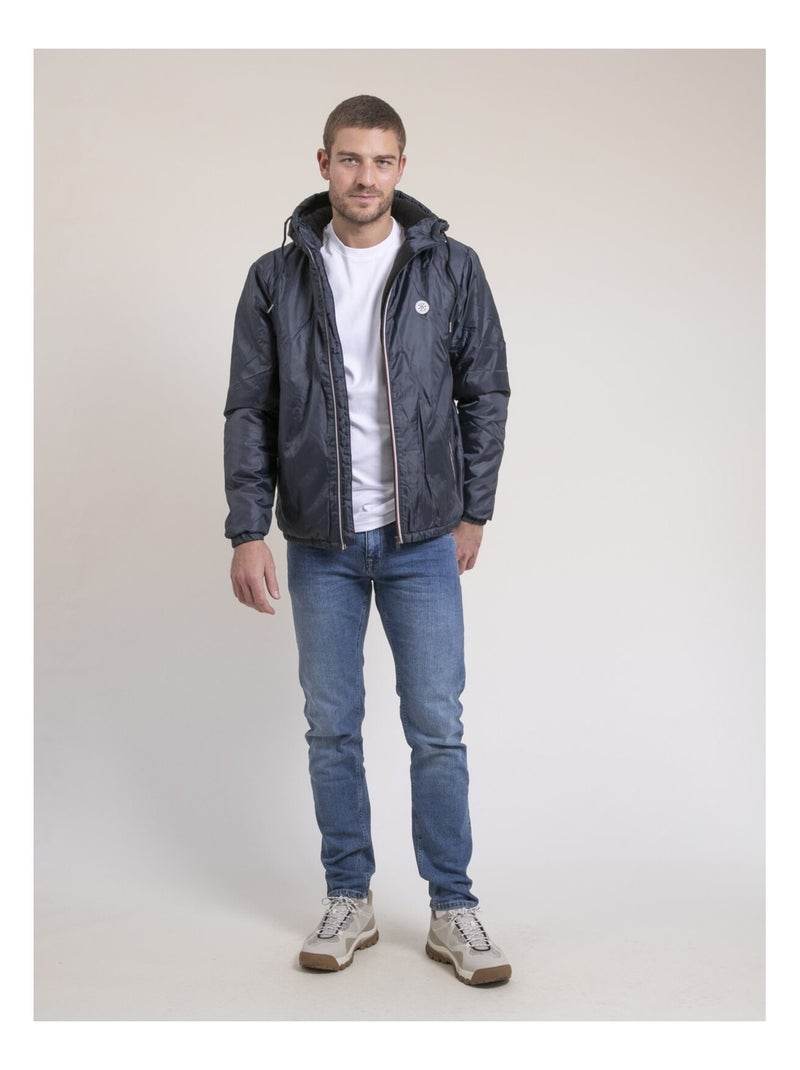 Giacca a vento foderata sherpa ZATCHO Blu marino - Kiabi