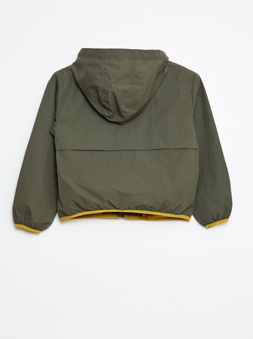 Giacca a vento idrorepellente con cappuccio - Kiabi