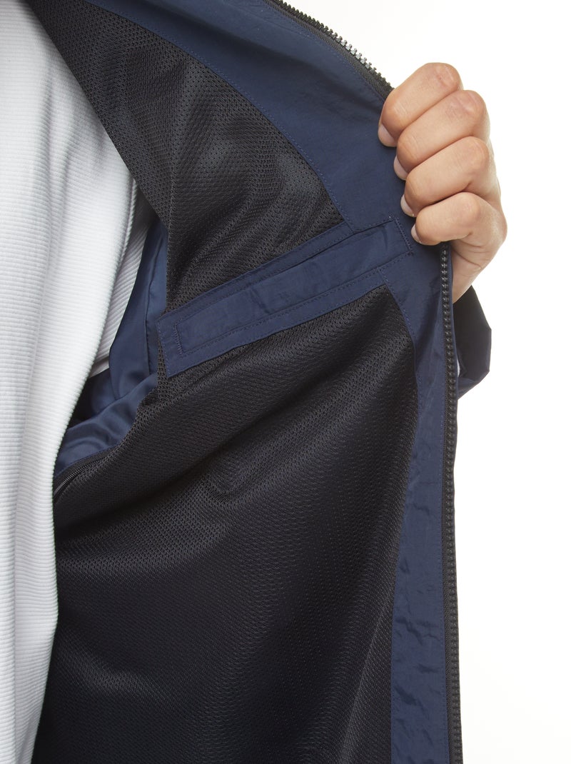 Giacca a buffer da uomo, impermeabile, spessa, tinta unita, con