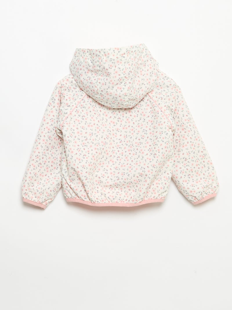Giacca a vento leggera con cappuccio Rosa - Kiabi