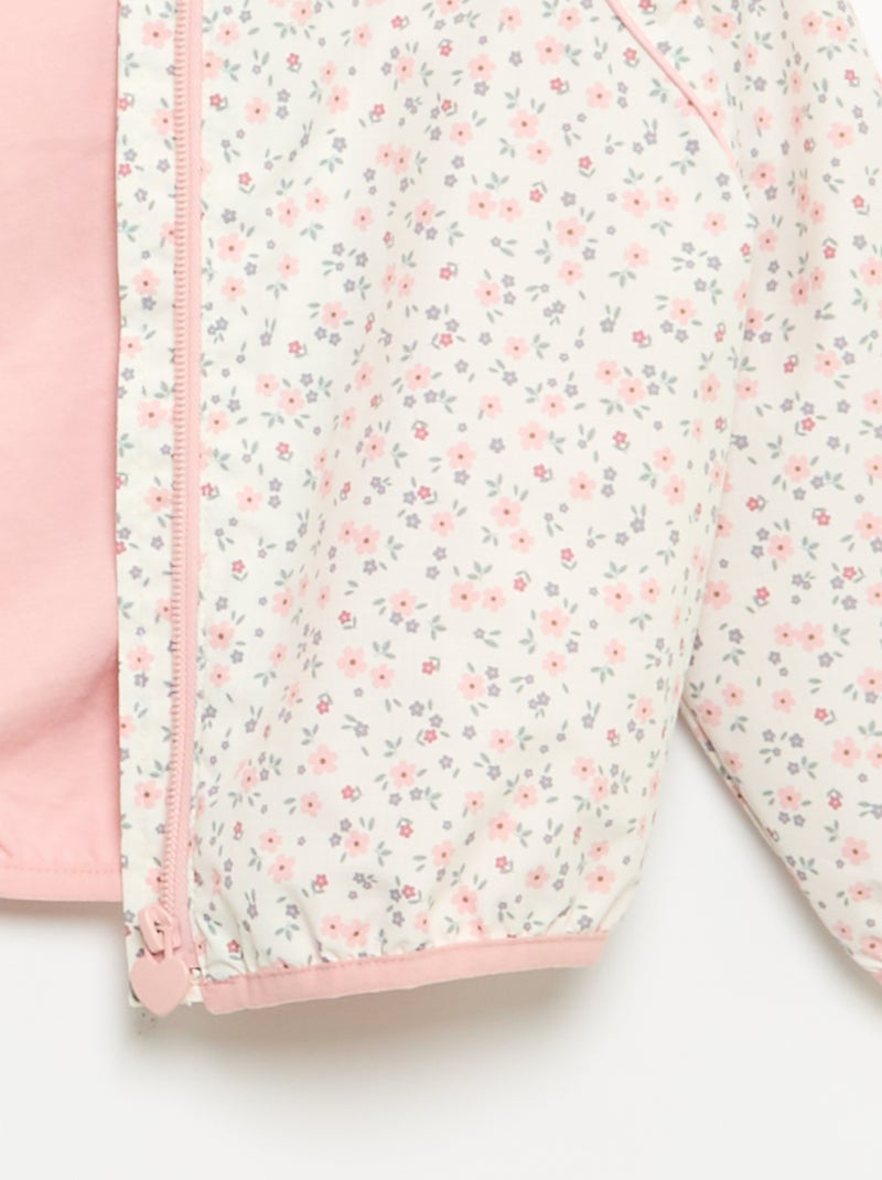 Giacca a vento leggera con cappuccio Rosa - Kiabi