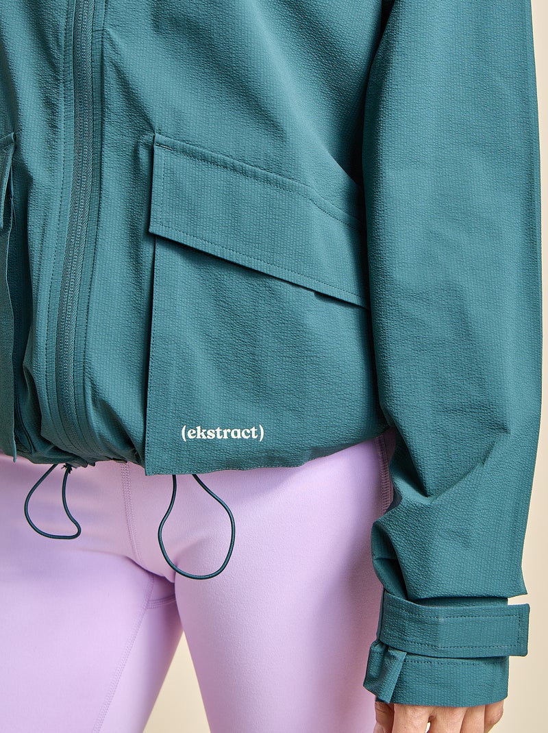 Giacca a vento sportiva con cappuccio - (ekstract) Verde - Kiabi