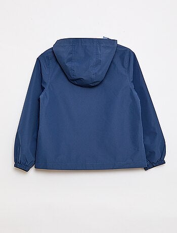 Giacca a vento tinta unita con cappuccio - Collezione facile da indossare