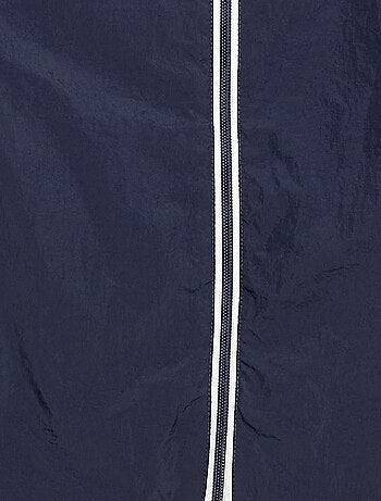 Giacca a vento tinta unita ripiegabile nel cappuccio