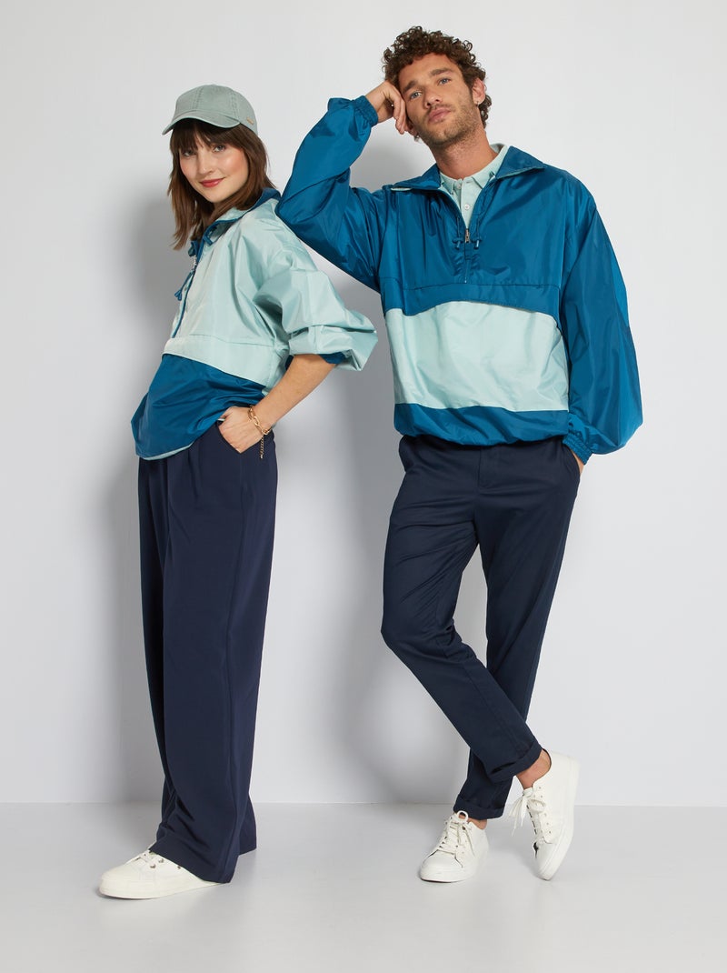Giacca a vento unisex zero sprechi blu - Kiabi