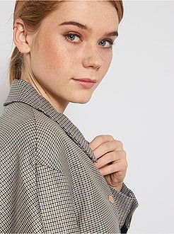 Giacca abbottonata a quadri - Kiabi