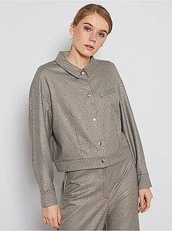 Giacca abbottonata a quadri - Kiabi