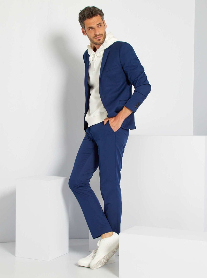 Giacca abito taglio aderente BLU - Kiabi