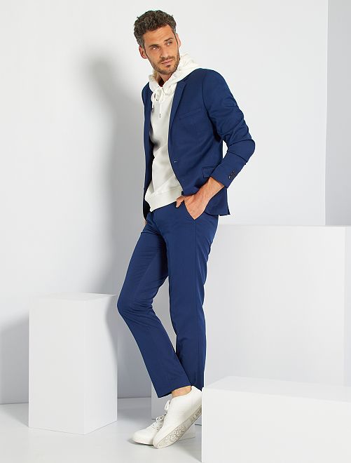 Giacca abito taglio aderente - BLU - Kiabi - 35.00€