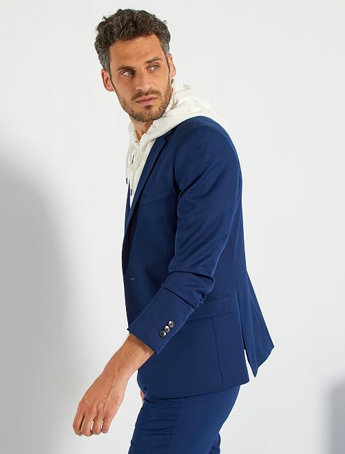 Giacca abito taglio aderente - BLU - Kiabi - 35.00€