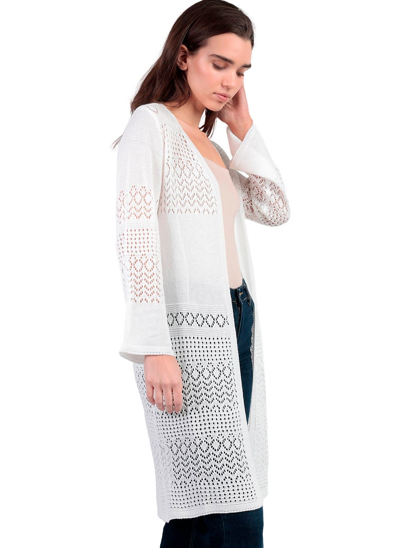 Giacca all'uncinetto ADMAS per donna Bianco - Kiabi