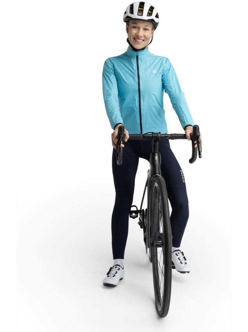 Giacca antipioggia da ciclismo da donna ciclismo donna j2 blockhaus Blu ciano - Kiabi