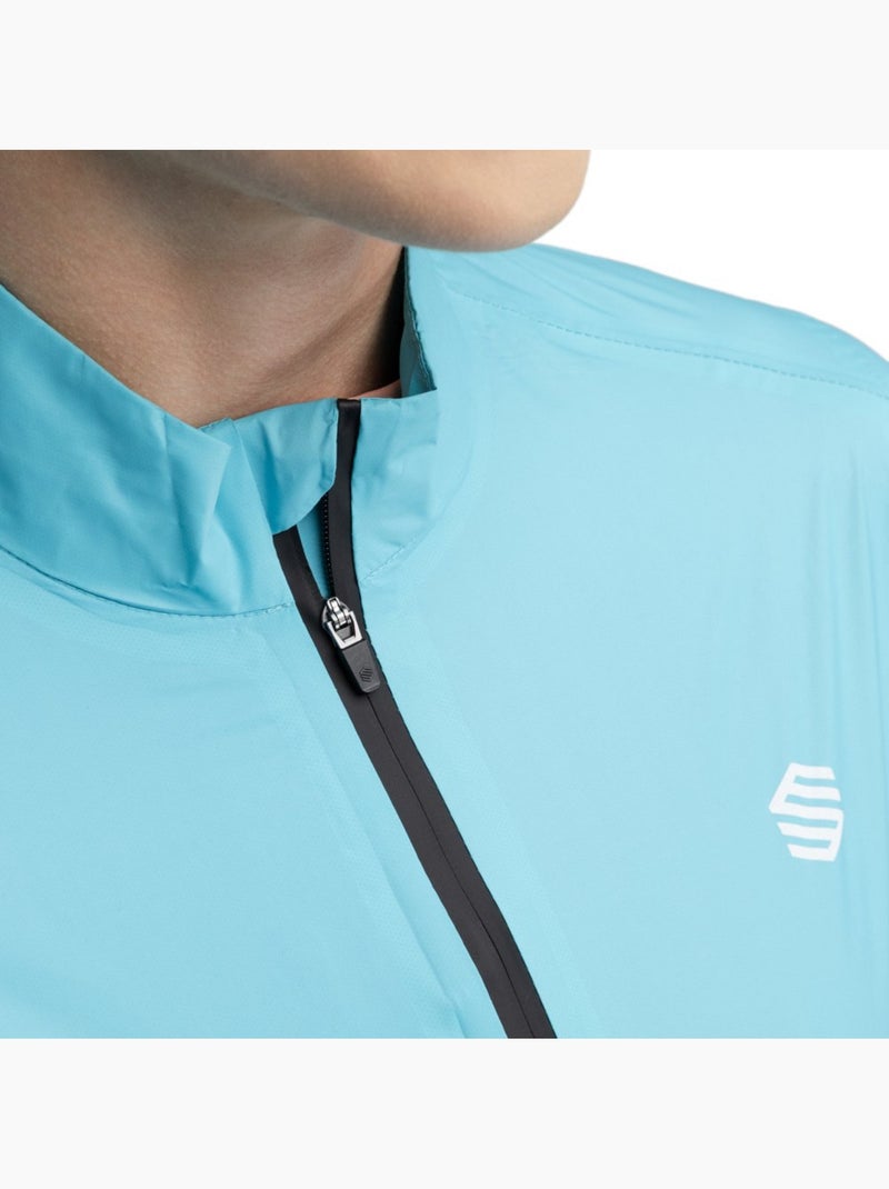 Giacca antipioggia da ciclismo da donna ciclismo donna j2 blockhaus Blu ciano - Kiabi
