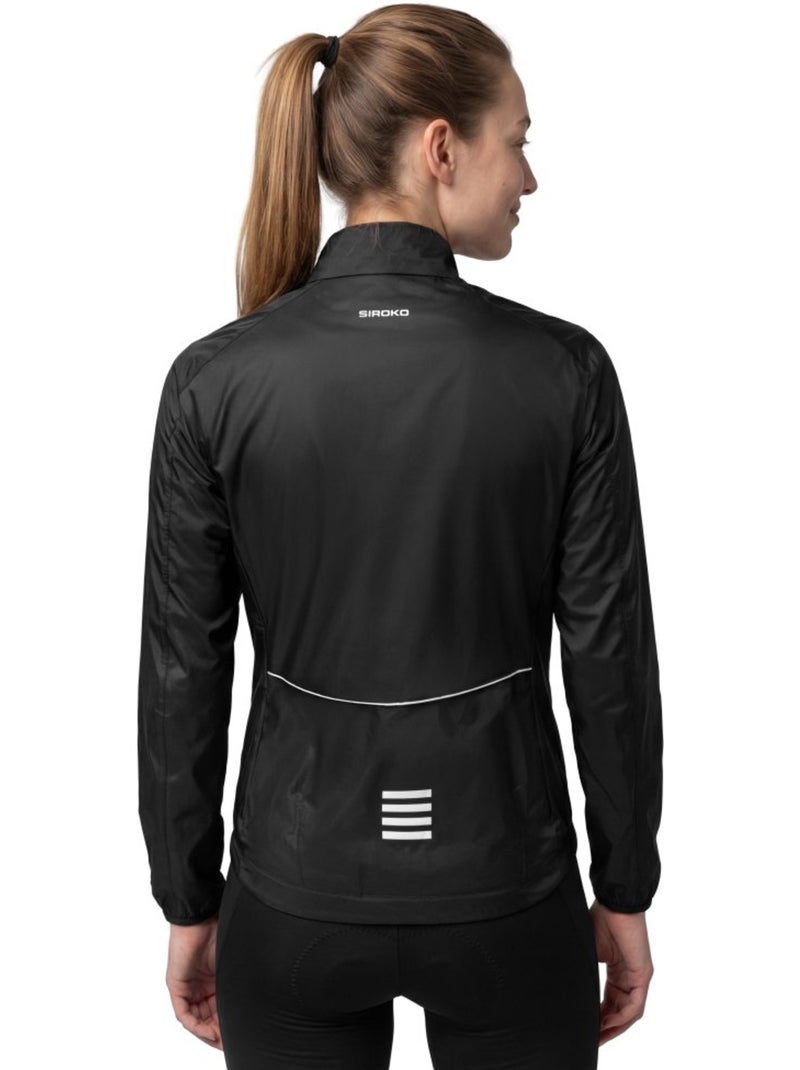 Giacca antipioggia da ciclismo da donna ciclismo donna j2 troumouse Nero - Kiabi