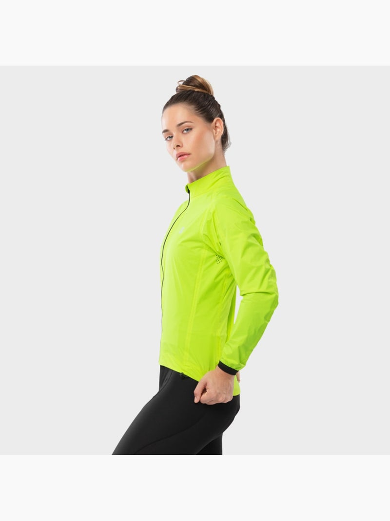 Giacca antipioggia da ciclismo da donna ciclismo donna j2 turini Giallo - Kiabi