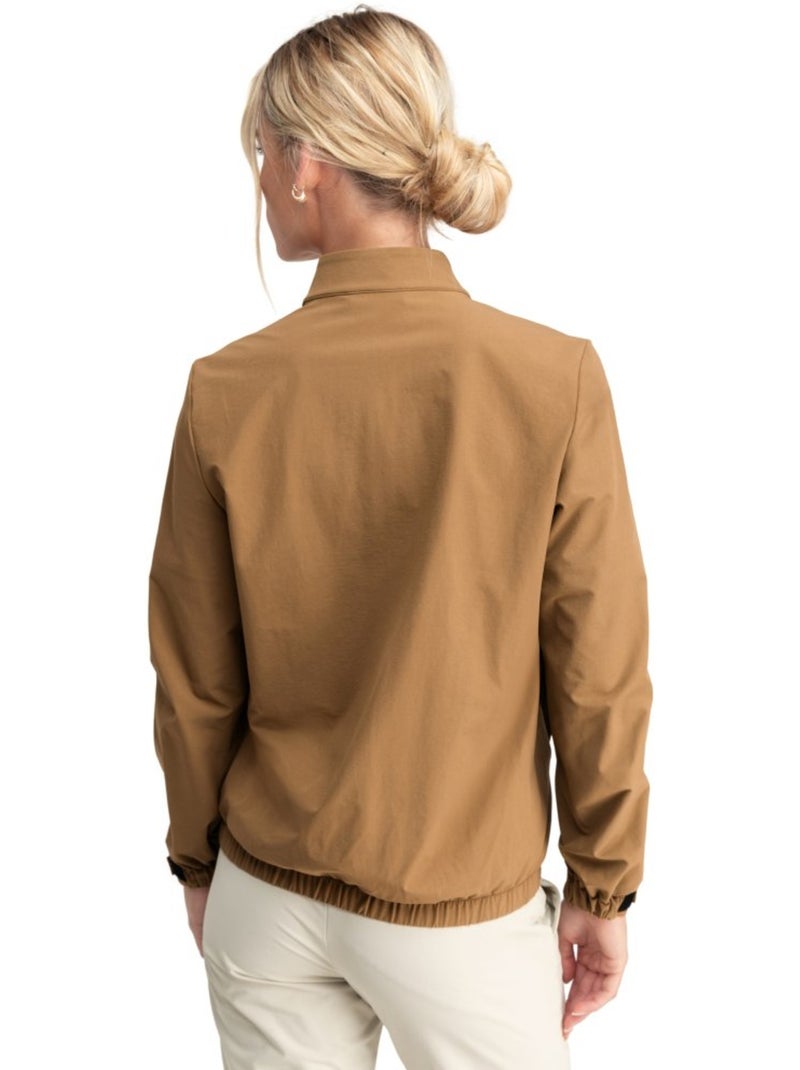 Giacca antipioggia da golf da donna golf donna muirfield-w mustard Marrone - Kiabi