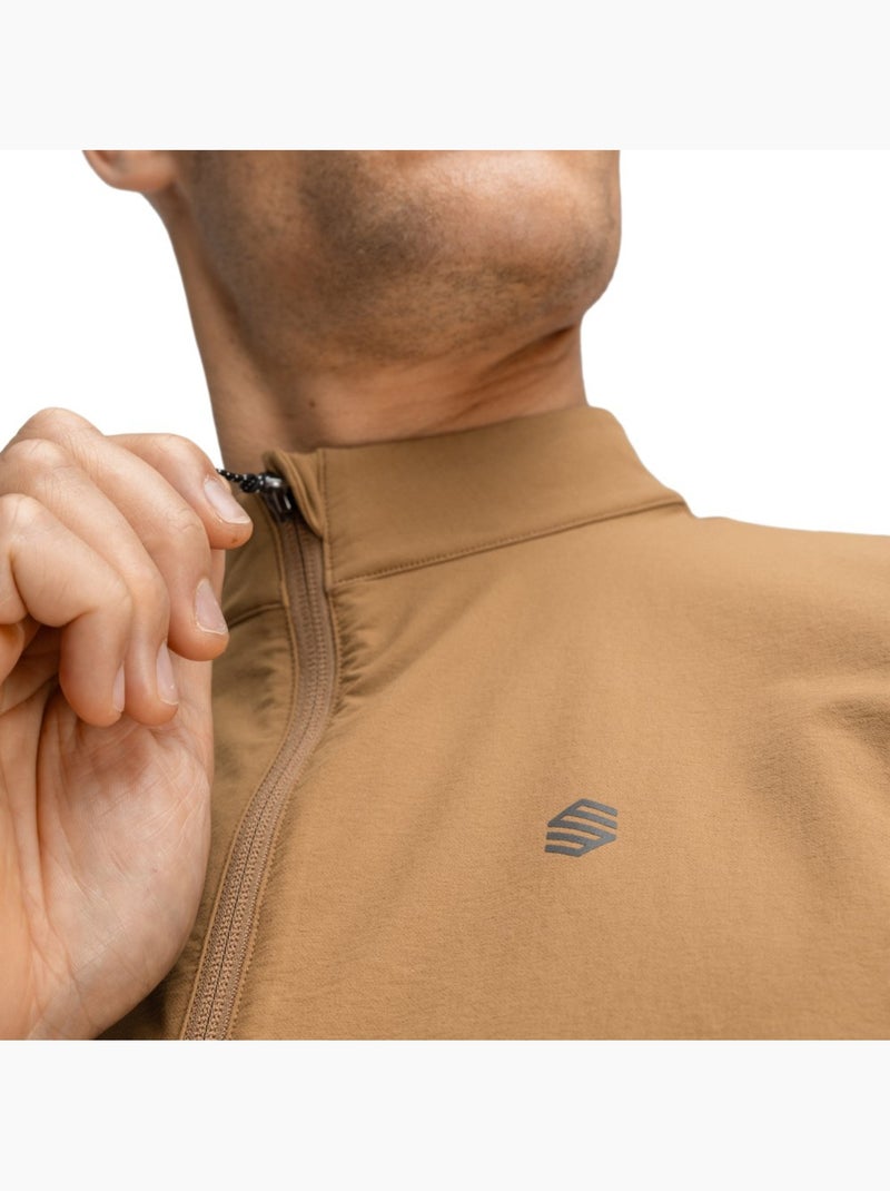 Giacca antipioggia da golf da uomo golf uomo muirfield mustard Marrone - Kiabi