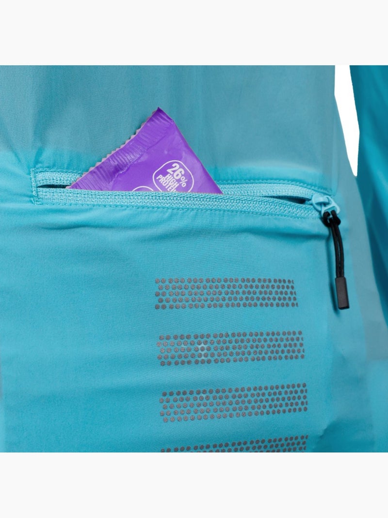 Giacca antivento ultraleggera ciclismo donna donna j4-w windbreak Blu - Kiabi
