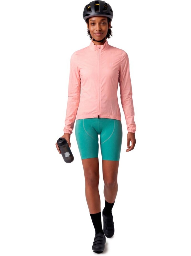 Giacca antivento ultraleggera ciclismo donna donna j4-w windbreak Corallo - Kiabi