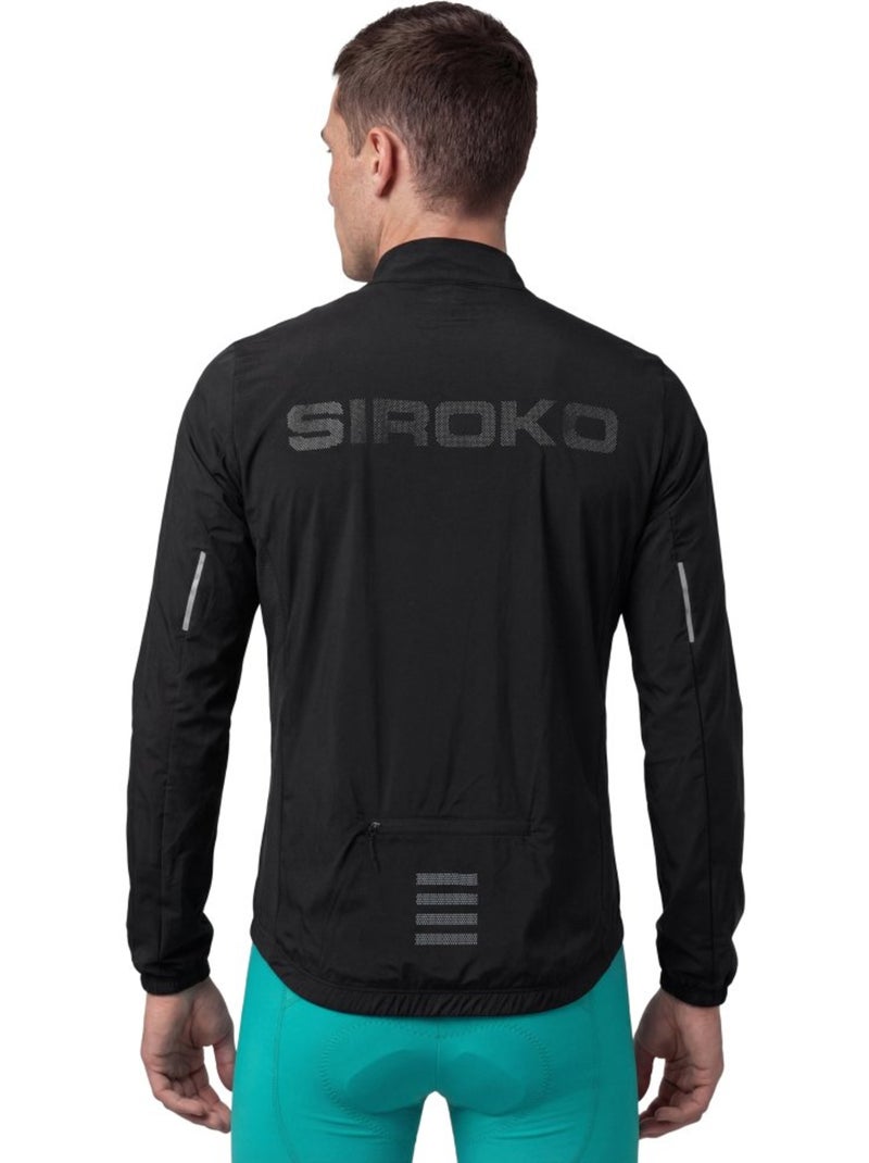 Giacca antivento ultraleggera ciclismo uomo uomo j4 windbreak Nero - Kiabi