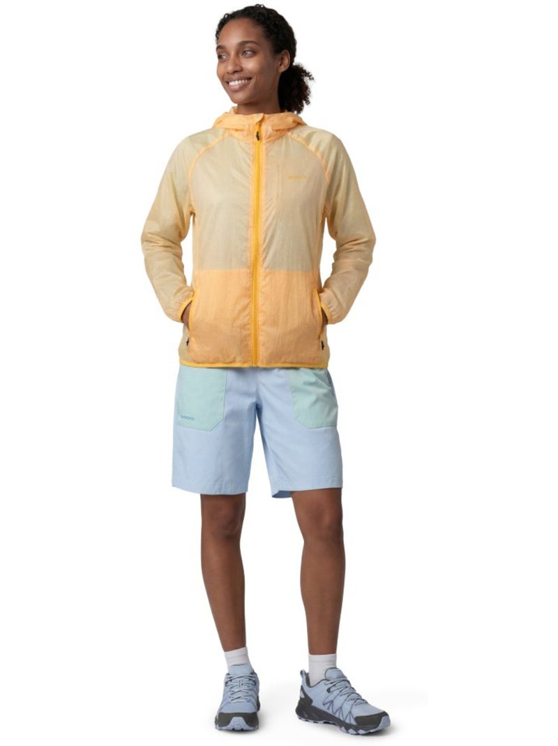 Giacca antivento ultraleggera escursionismo donna donna laugavegur-w Giallo - Kiabi