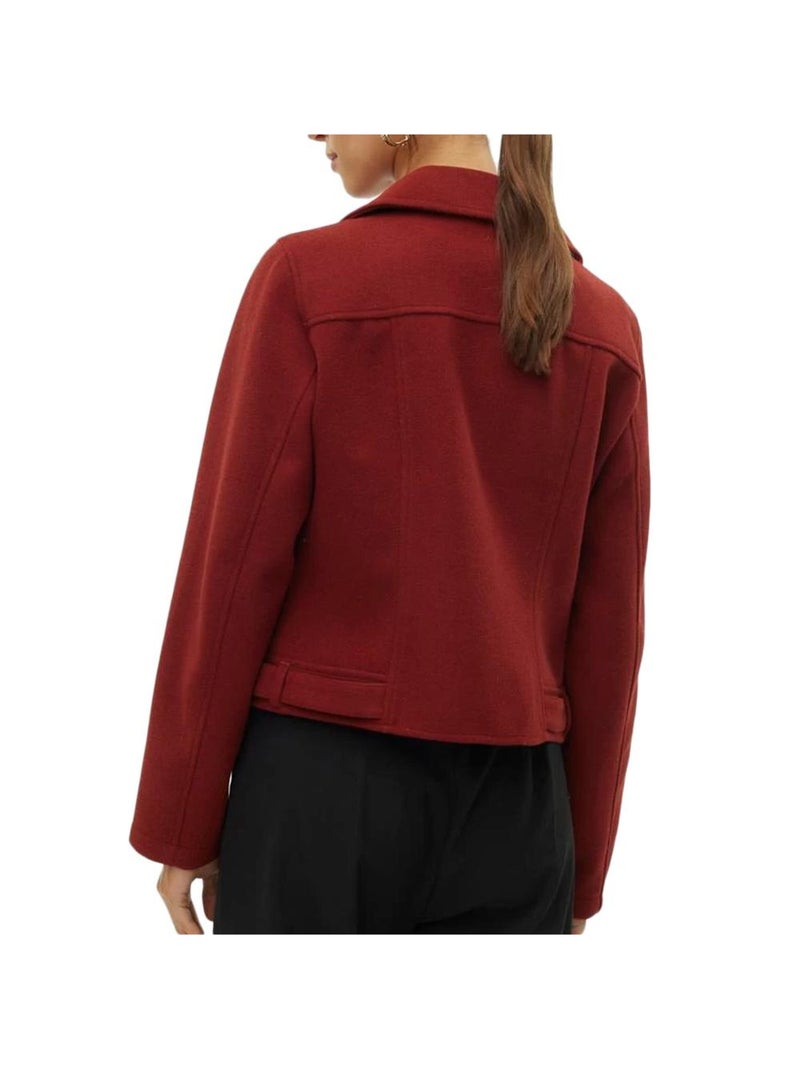 Giacca Biker da Donna Vero Moda Rosso - Kiabi