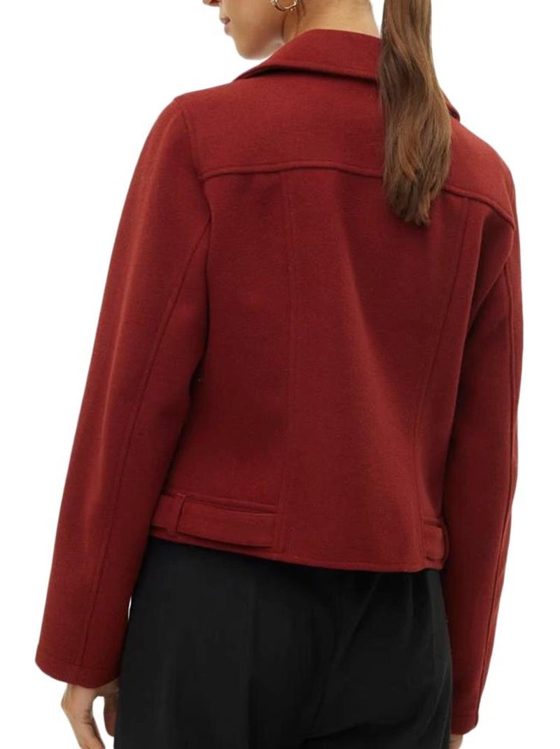 Giacca biker da donna vero moda Rosso - Kiabi