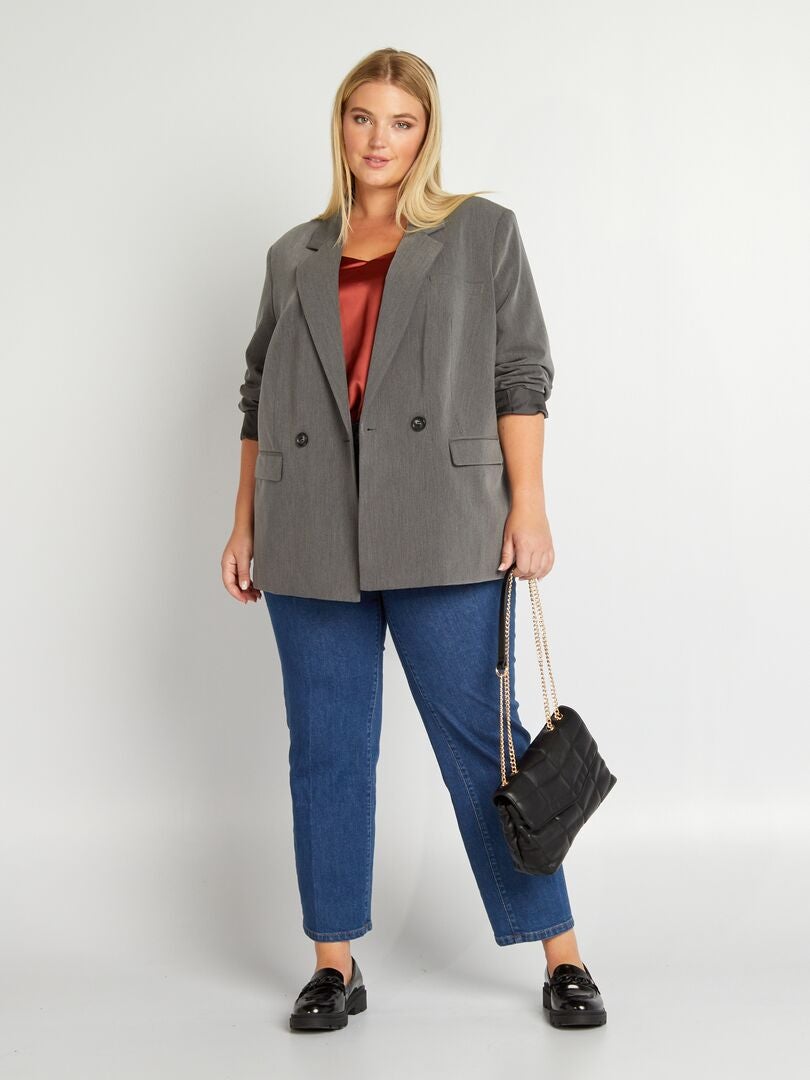 Giacca blazer a doppiopetto GRIGIO - Kiabi