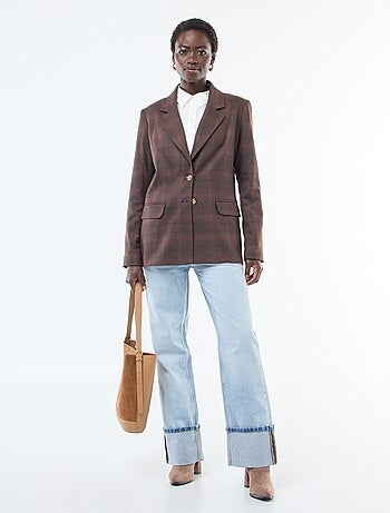 Giacca blazer a quadri