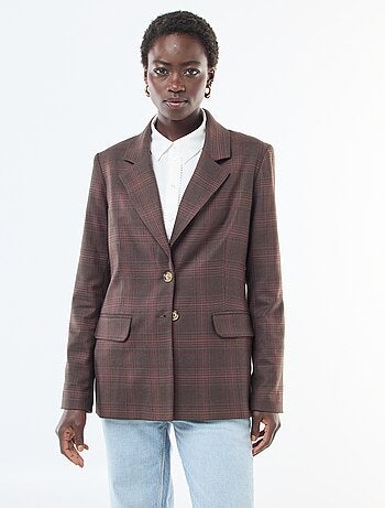Giacca blazer a quadri