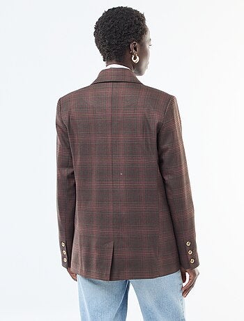 Giacca blazer a quadri