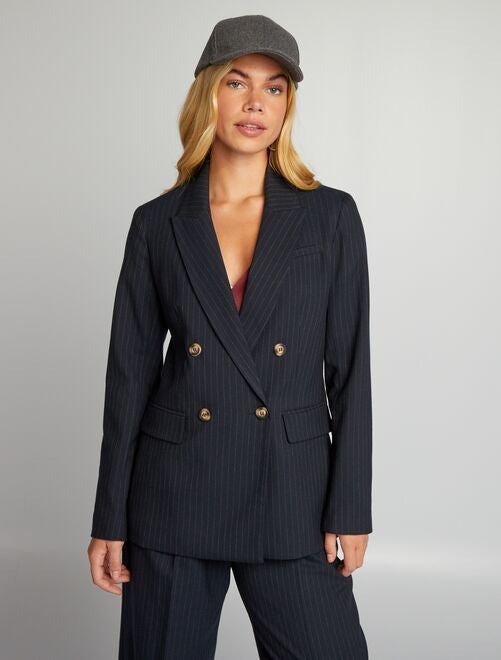 Blazer corto con bottoni dorati - BLU - Kiabi - 29.00€