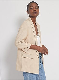 Giacca blazer collo dritto - Kiabi