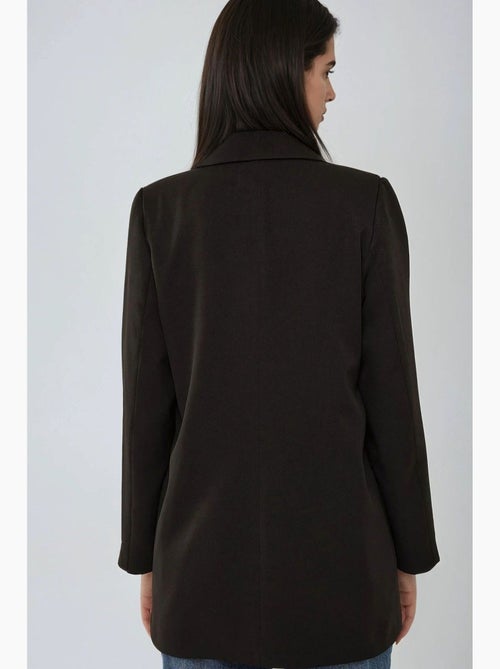 Giacca blazer con fodera leopardata hiccup - Kiabi Giacca blazer con fodera leopardata hiccup - Kiabi