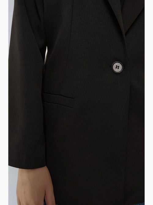 Giacca blazer con fodera leopardata hiccup - Kiabi Giacca blazer con fodera leopardata hiccup - Kiabi
