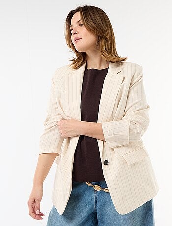 Giacca blazer leggera taglio lungo