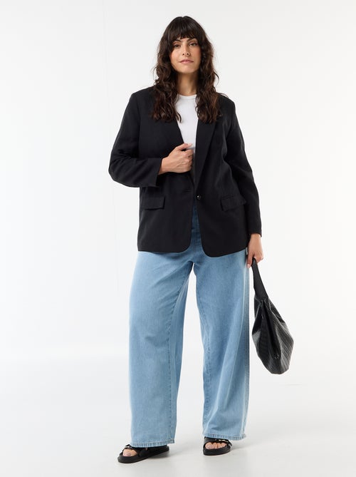 Giacca blazer leggera taglio lungo - Kiabi