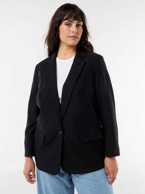 Giacca blazer leggera taglio lungo - Kiabi