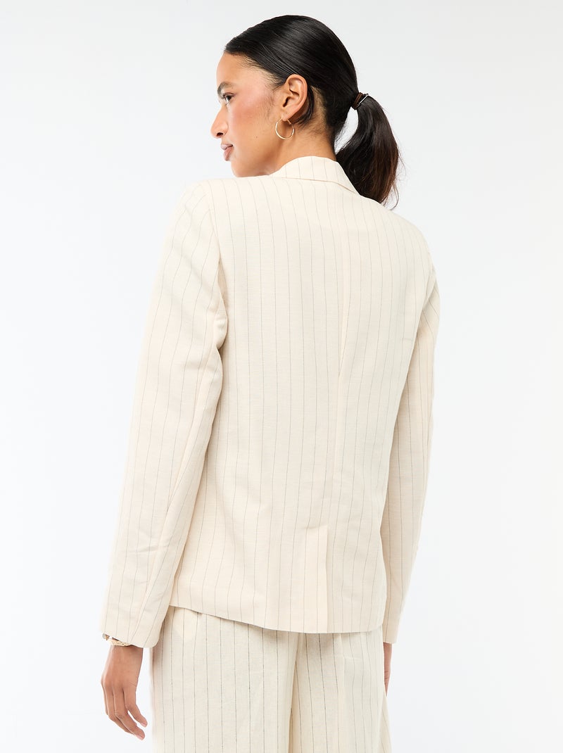 Giacca blazer midi Beige - Kiabi