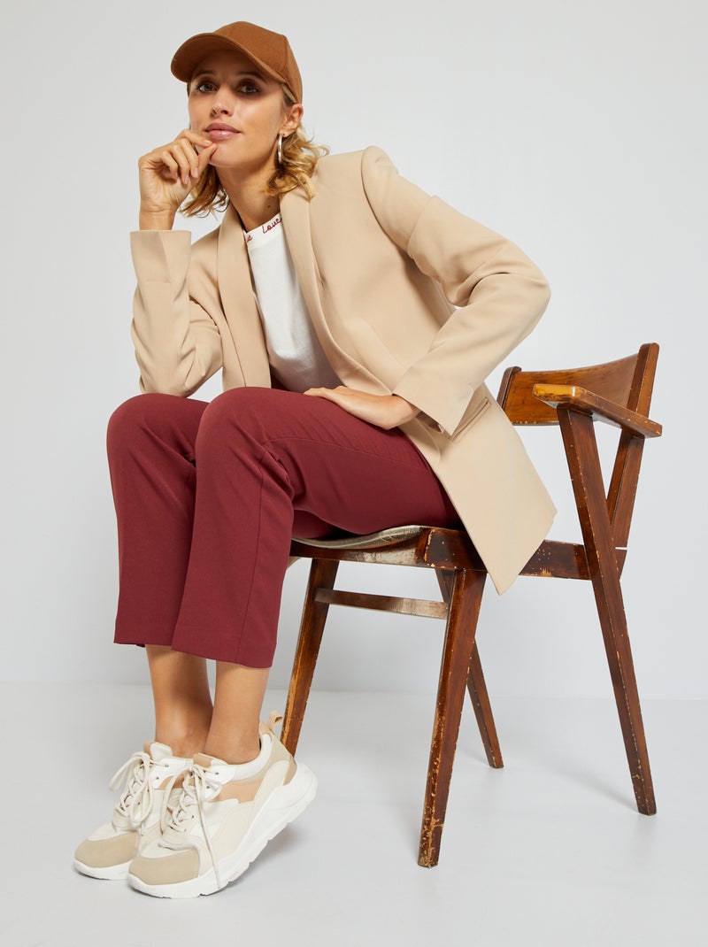 Giacca blazer midi BEIGE - Kiabi