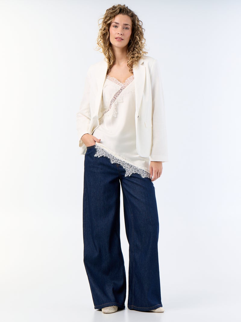 Giacca blazer midi Bianco - Kiabi