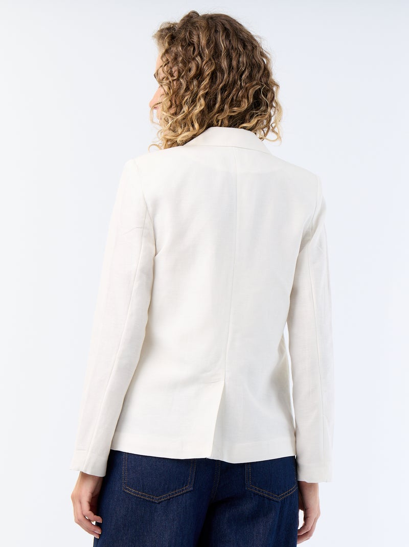 Giacca blazer midi Bianco - Kiabi