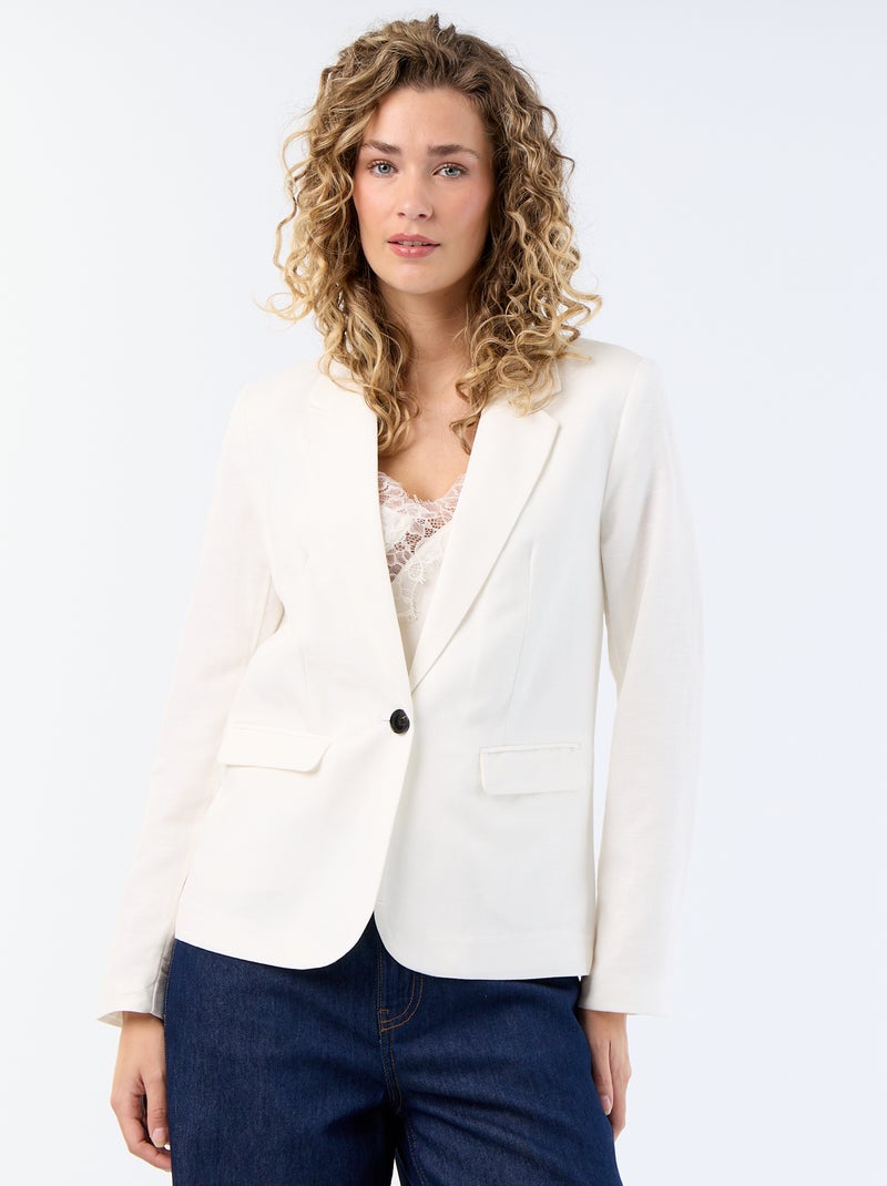 Giacca blazer midi Bianco - Kiabi