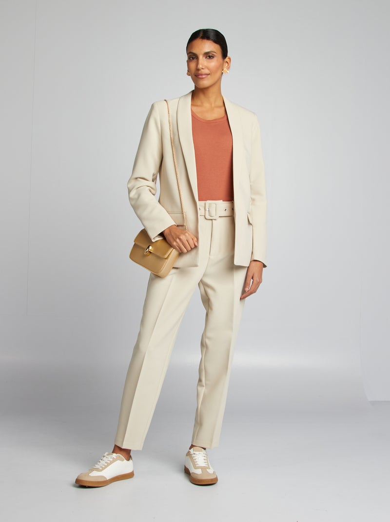 Giacca blazer midi GRIGIO - Kiabi