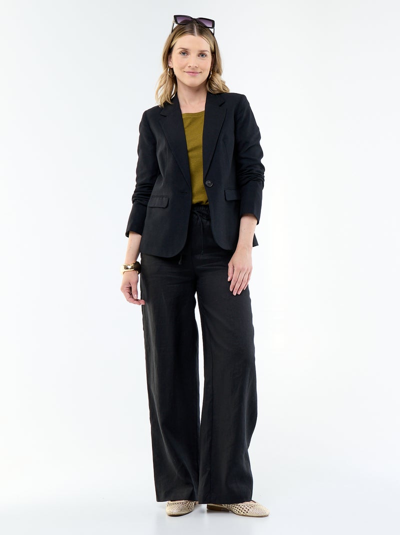 Giacca blazer midi Nero - Kiabi