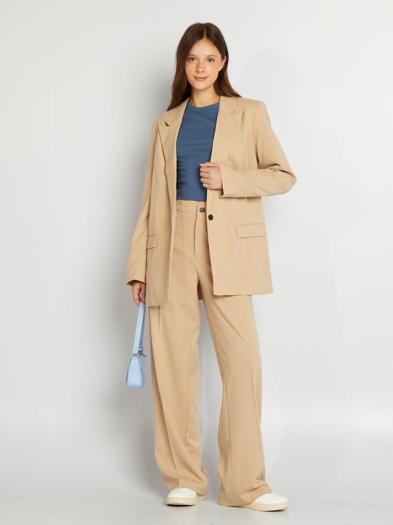 Giacca blazer oversize BEIGE - Kiabi