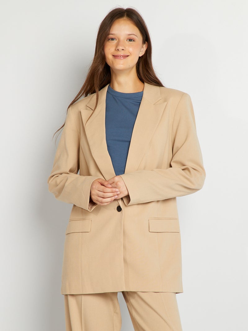 Giacca blazer oversize BEIGE - Kiabi