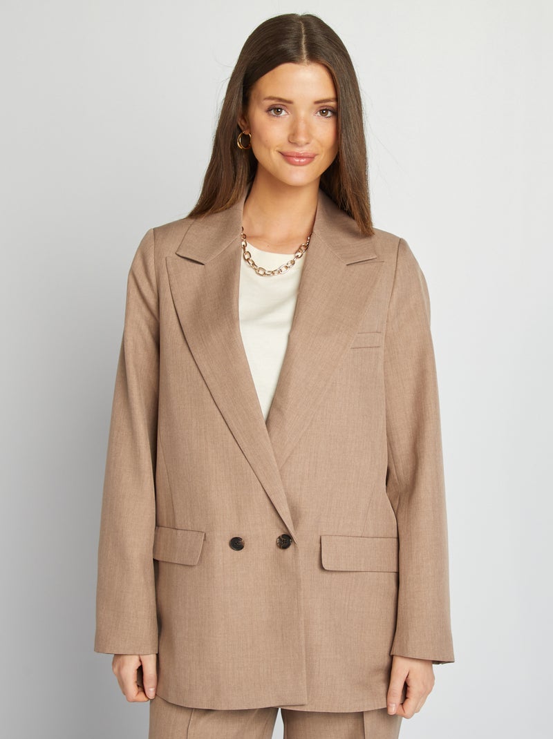 Giacca blazer oversize BEIGE - Kiabi